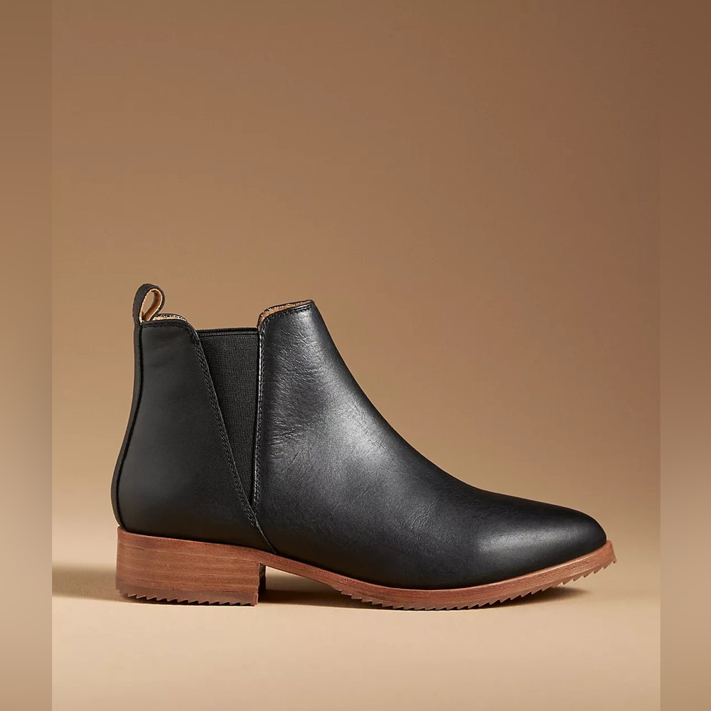 Nisolo x‎ Anthropologie Leather black Eva Everyday boots New No box